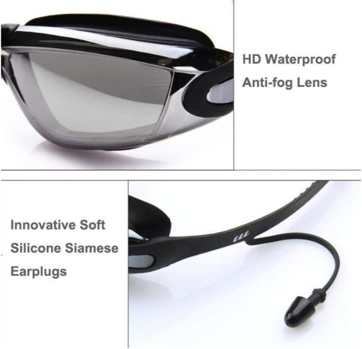 Anti-Fog HD Lens Adjustable Swimming Goggle
