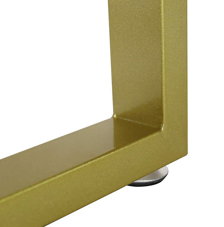 Set of 2 Steel Square Shape DIY Table Bench Legs 72cm-Gold