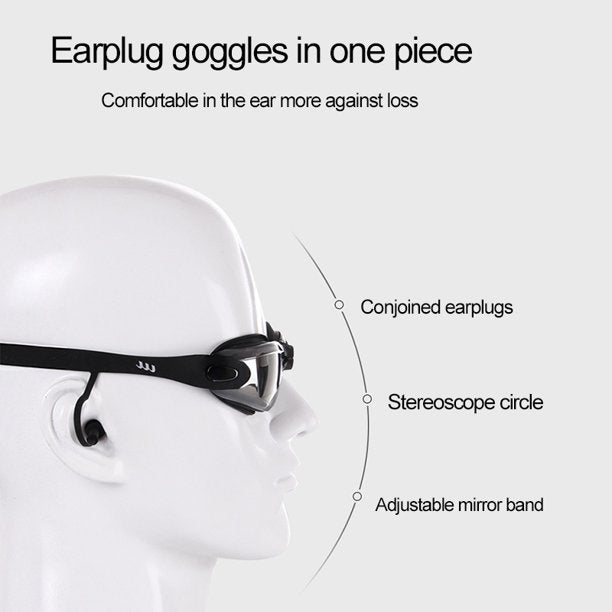 Anti-Fog HD Lens Adjustable Swimming Goggle