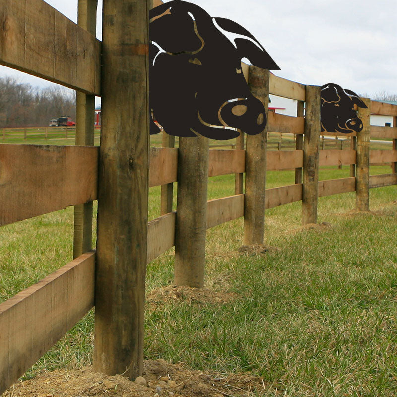Funny Farm Metal Art Outdoor Decor Pig