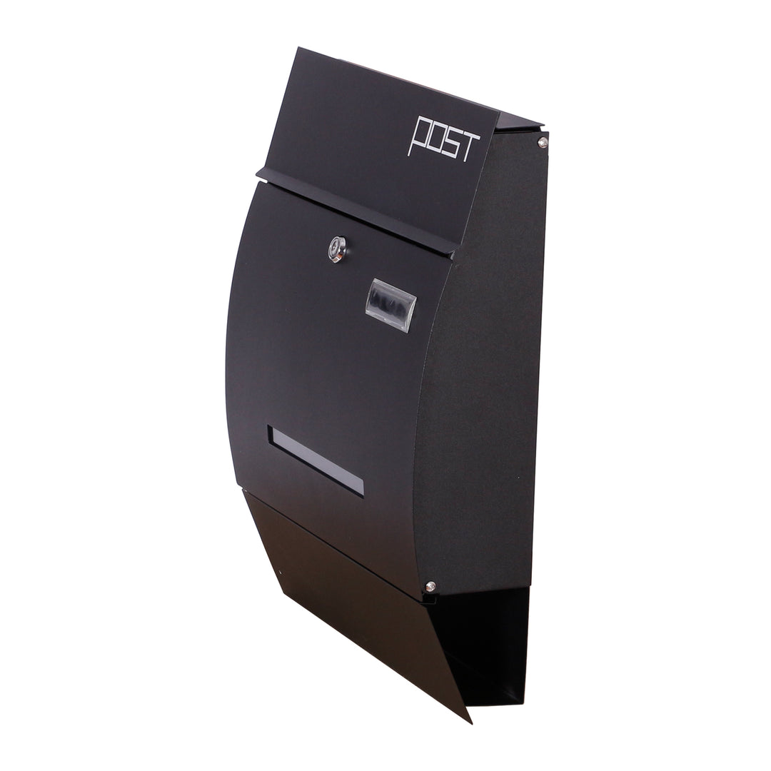 Wall Mounted Vertical Locking Drop Mail Box Arched