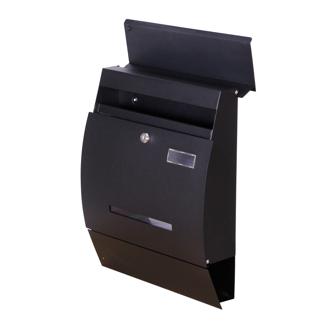 Wall Mounted Vertical Locking Drop Mail Box Arched