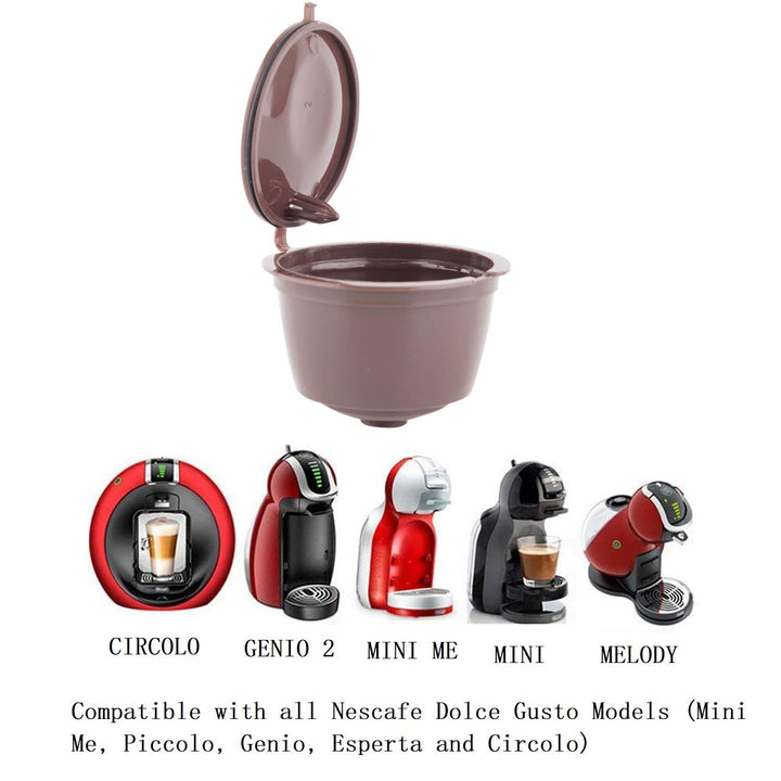 3 Pack Refillable Coffee Capsules Refilling Pods-Nescafe