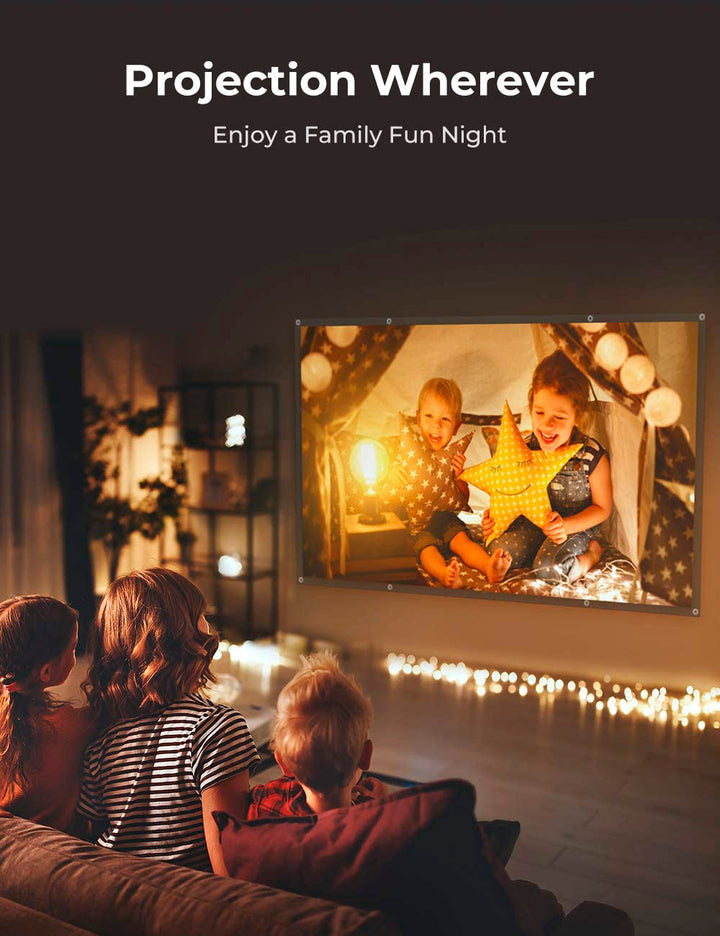 120 Inch Soft Foldable Projection Screen 169 4K HD