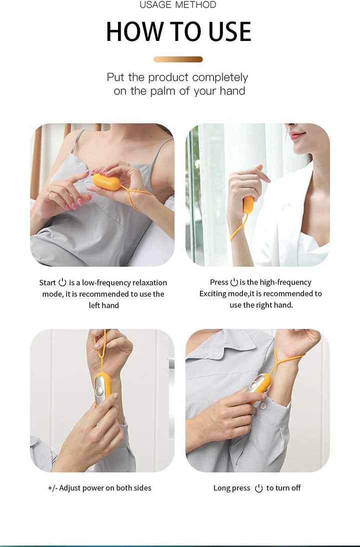 Hand-held Micro-Current Intelligent Sleep Aid Instrument-Gray