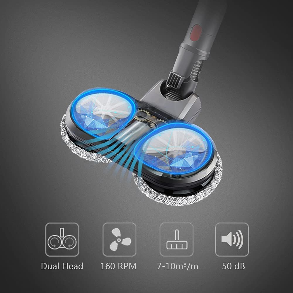 Electric Double Mop Attachment for Dyson V7 V8 V10 V11 V15