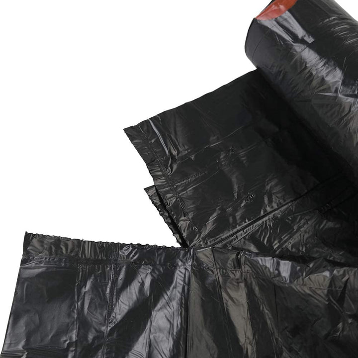 120 Pcs 45 x 50 cm Drawstring Trash Bags-Black