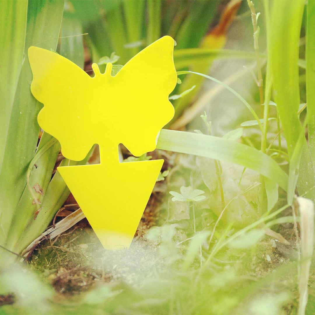 48 Pcs Indoor Outdoor Yellow Sticky Insect Fly Catcher Traps