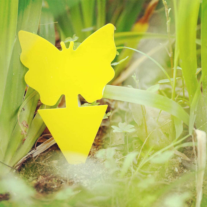 48 Pcs Indoor Outdoor Yellow Sticky Insect Fly Catcher Traps