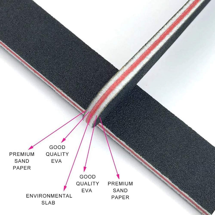 50PCS Nail Files & Buffers 100/180 Grit