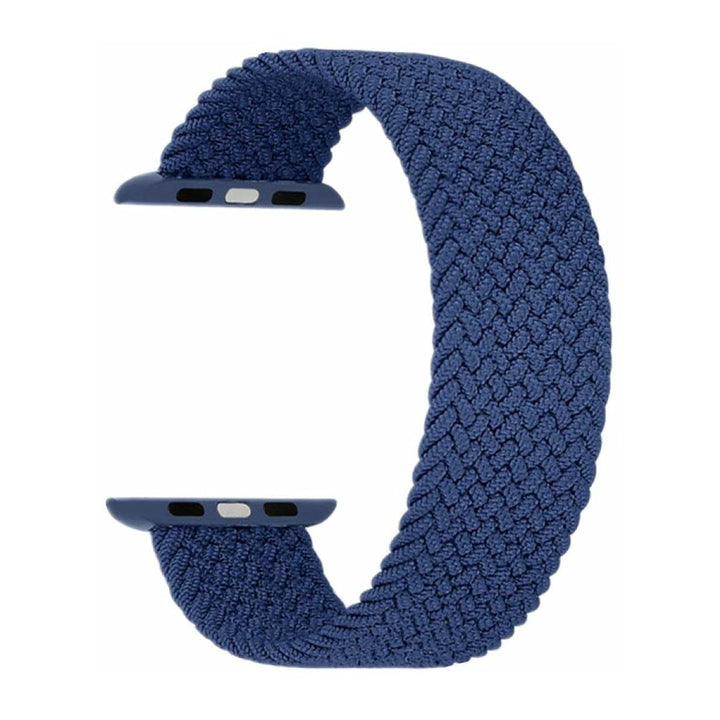Solo Loop Bands Compatible With Apple Watch Band for 38MM 40MM 41MM L-Blue