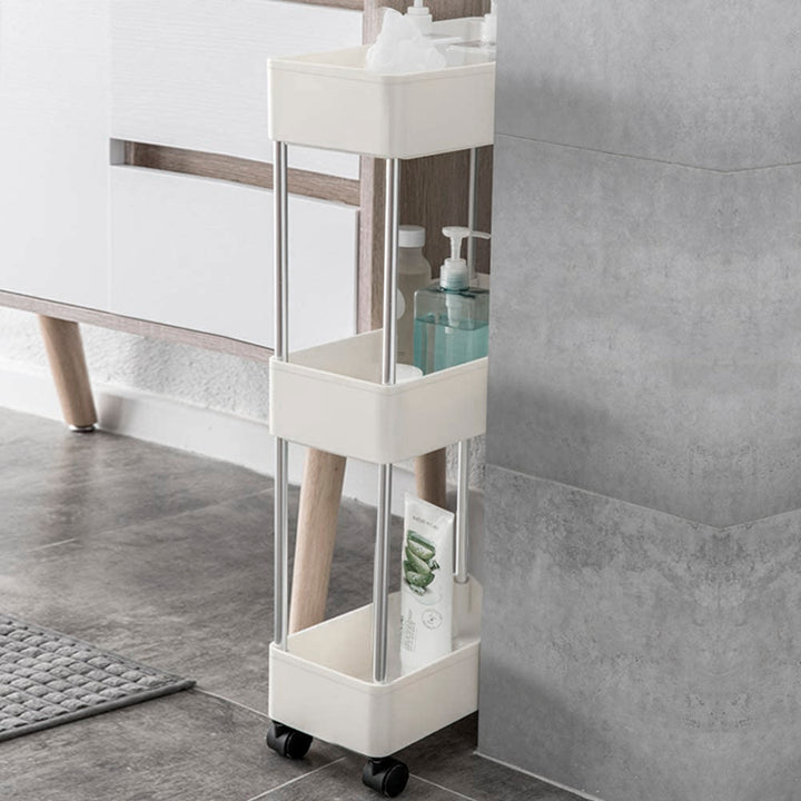 3 Tiers Gap Storage Organizer Rack Shelf with Wheels