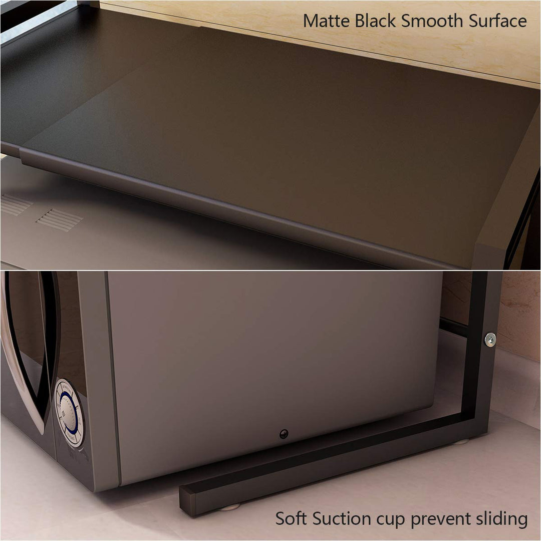 2-Tier Expandable Kitchen Microwave Oven Rack