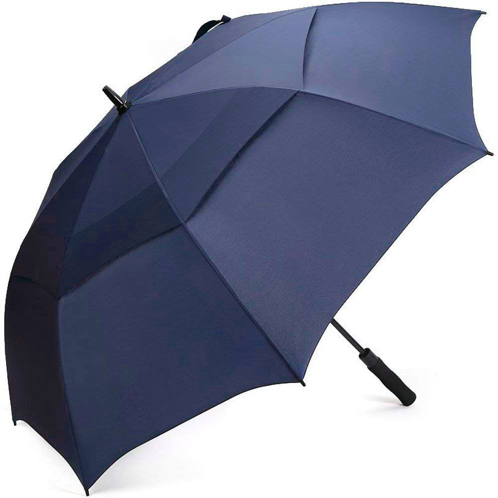 Double Canopy Vent Extra Large Golf Umbrella - Blue
