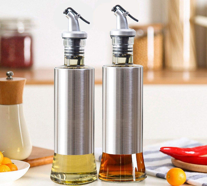 300ml Stainless Steel Drip-Free Vinegar Oil Soy Sauce Bottle