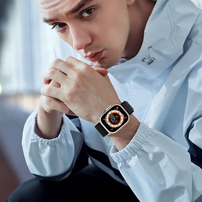 Alpine Band Strap Compatible With Apple Watch 41MM 40MM 38MM-Black
