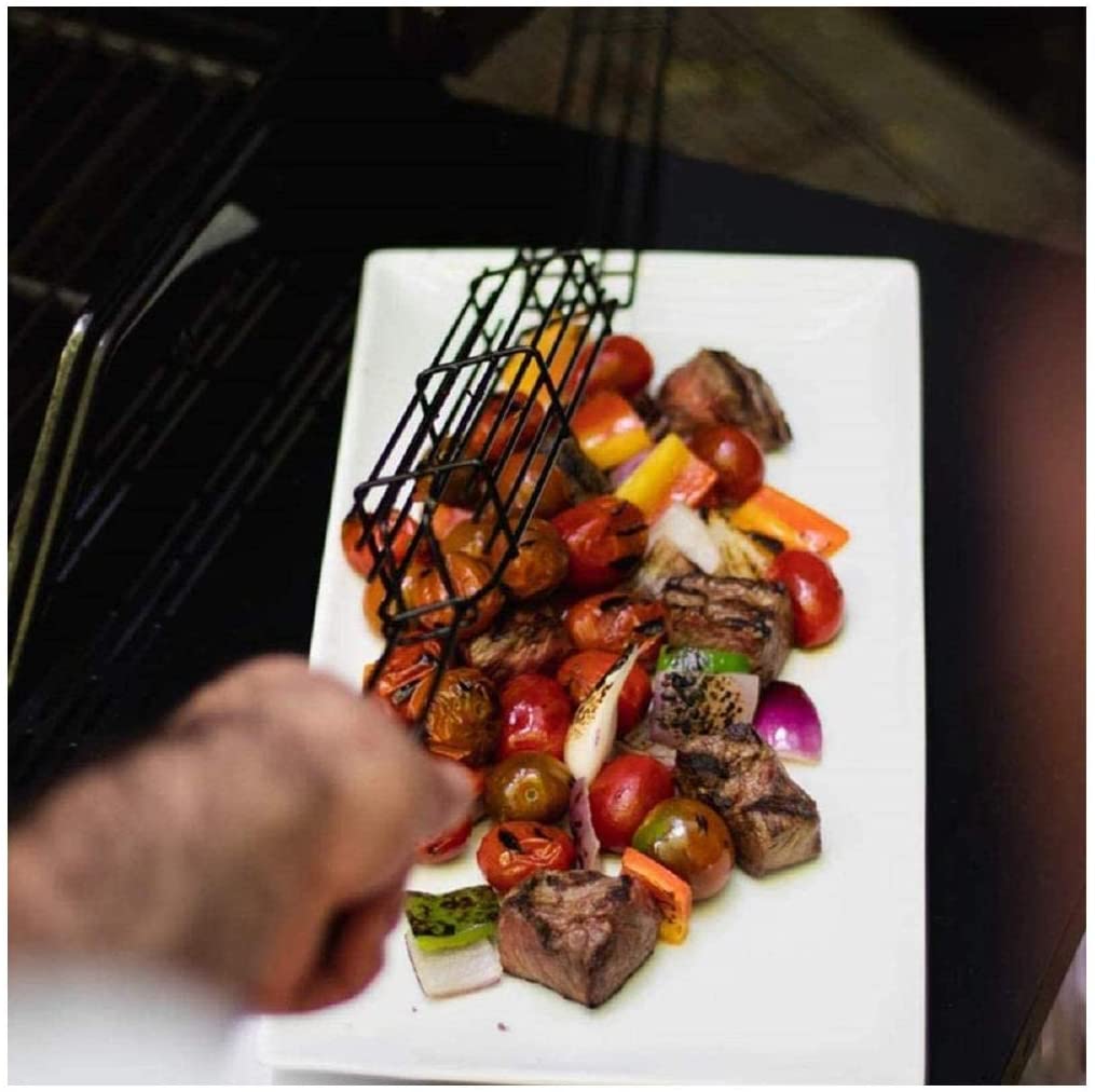 BBQ Grill Long Handle Sausage Vegetable Basket