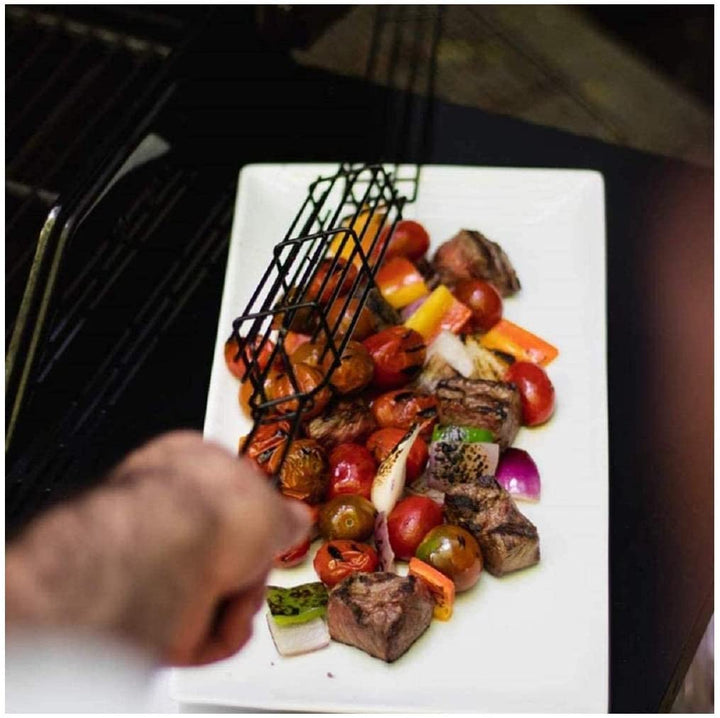 BBQ Grill Long Handle Sausage Vegetable Basket