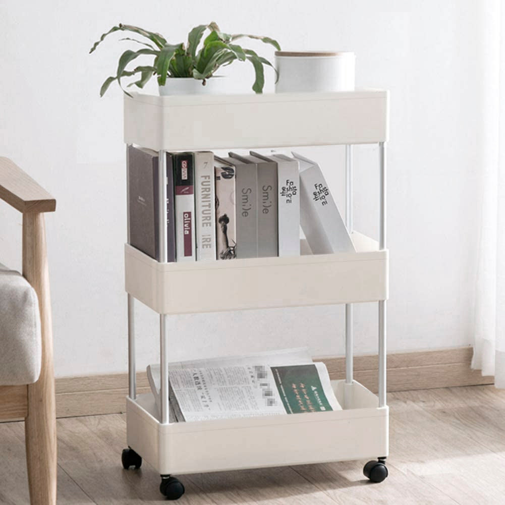 3 Tiers Gap Storage Organizer Rack Shelf with Wheels