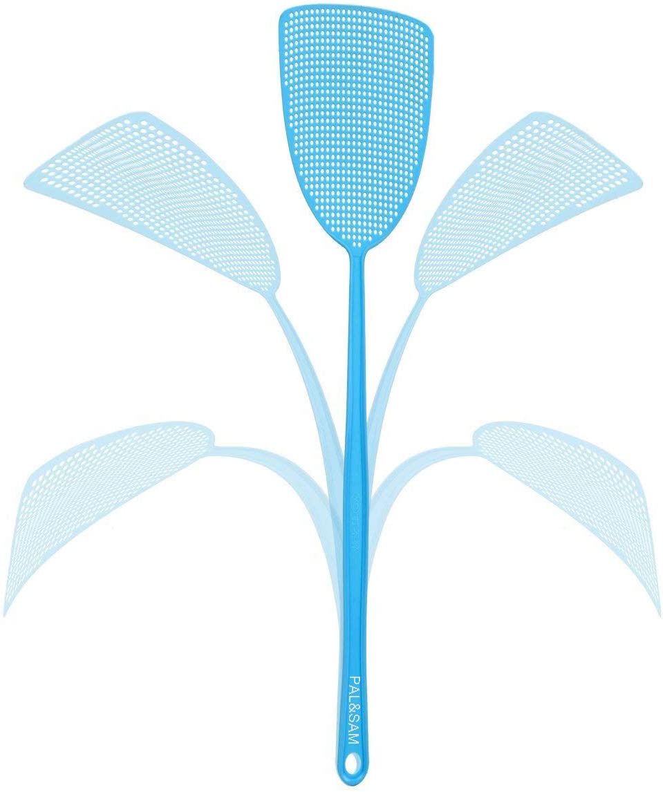5 Pack Plastic Heavy Duty Manual Fly Swatter