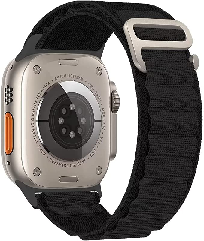 Alpine Band Strap Compatible With Apple Watch 41MM 40MM 38MM-Black