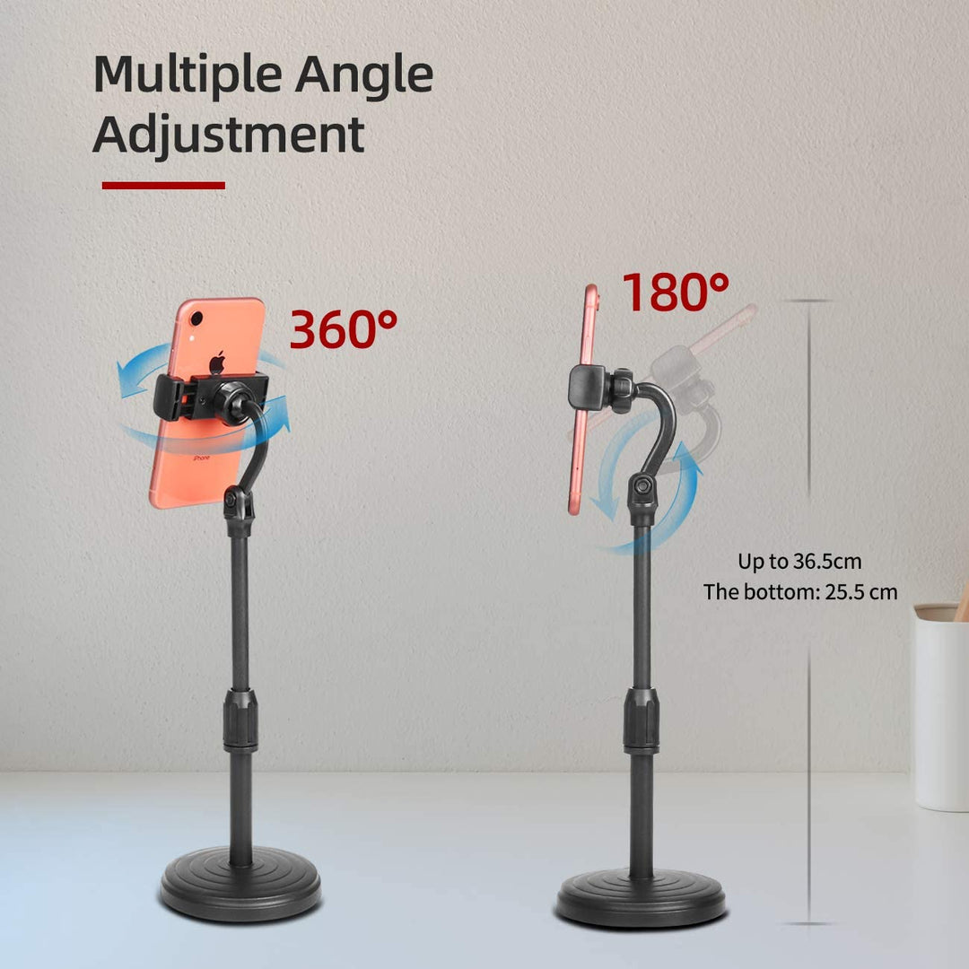 Desktop Round Base Mobile Phone Holder 360 Rotate