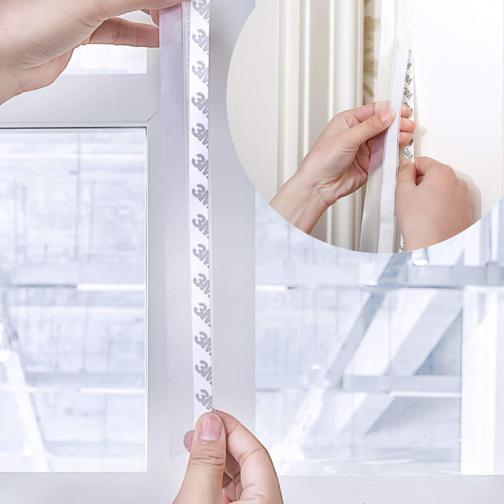 2 Pack Weather Stripping Silicone Door Seal Strip 35mmx5m