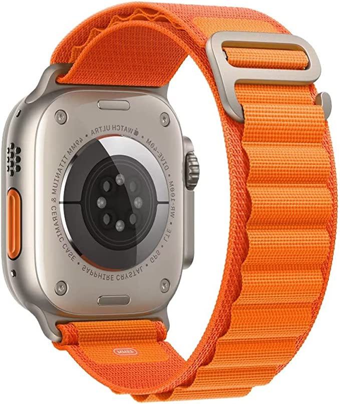 Alpine Band Strap Compatible With Apple Watch 42MM 44MM 45MM 49MM-Orange
