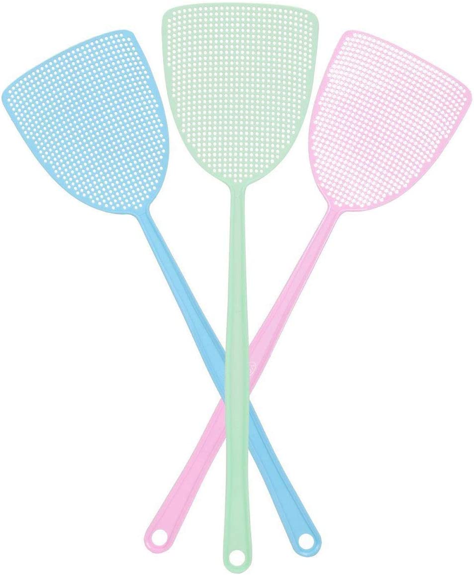 5 Pack Plastic Heavy Duty Manual Fly Swatter