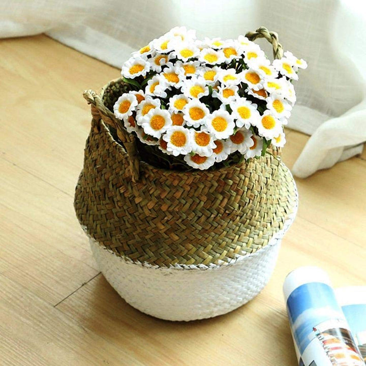 Woven Seagrass Flower Baskets Garden Flower Pot XL