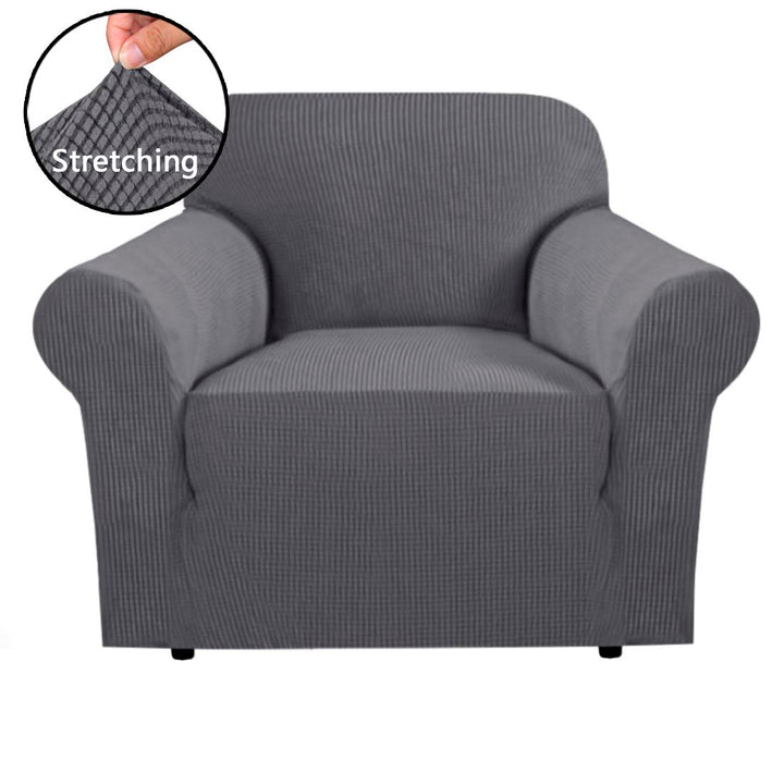 High Stretch Sofa Couch Slipcover One Seat-Gray