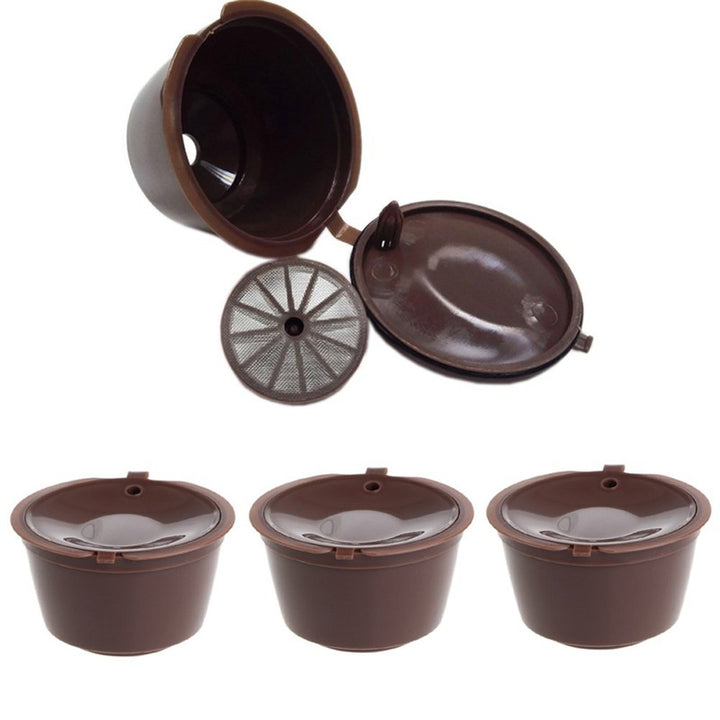 3 Pack Refillable Coffee Capsules Refilling Pods-Nescafe