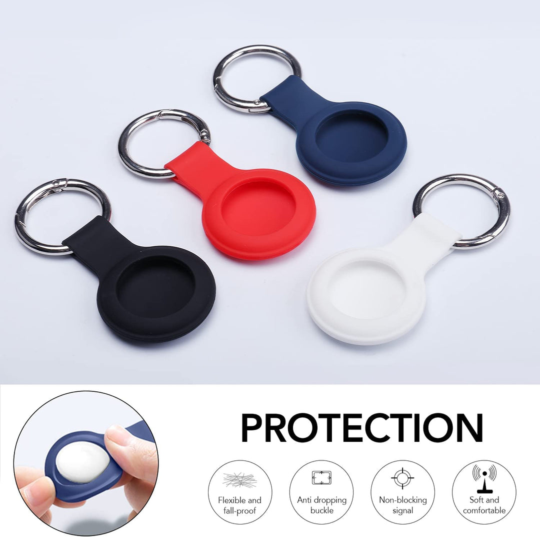 Apple AirTags Silicone Case Keychain-Blue