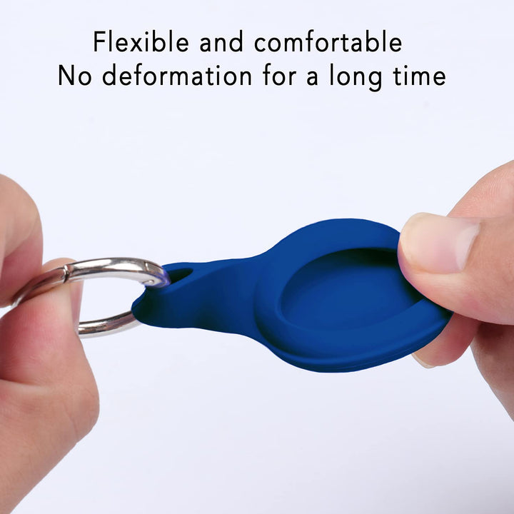 Apple AirTags Silicone Case Keychain-Blue