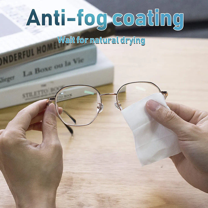 30Pcs Pre-Moistened Anti-Fog Lens Wipes