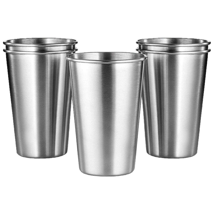 5Pack Stainless Steel Pint Cups Shatterproof Cup