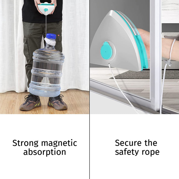 Water-filled Magnetic Double Side Glass Cleaning Brush 15-26mm