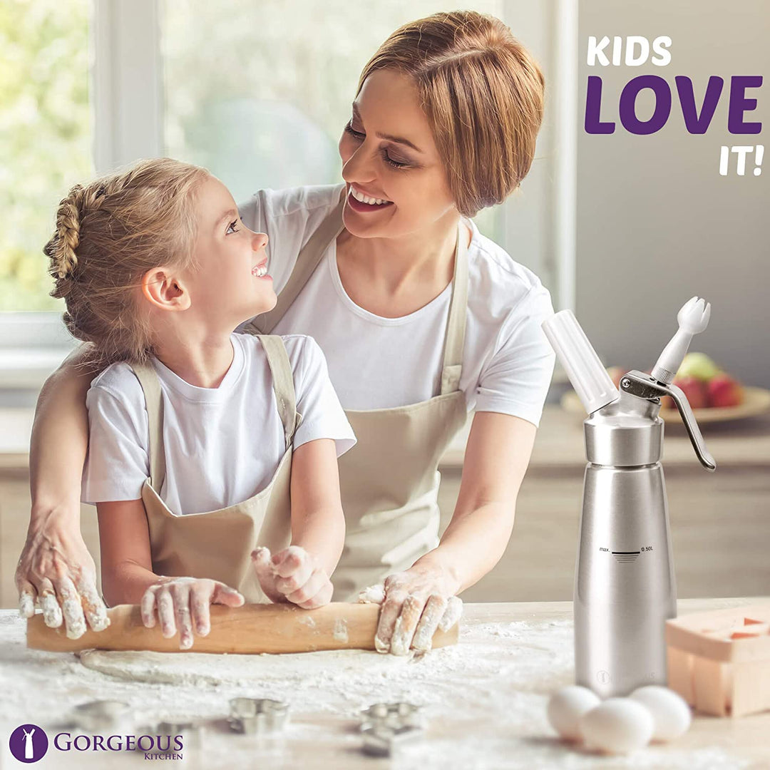 Professional Aluminum Homemade Whipped Cream Dispenser