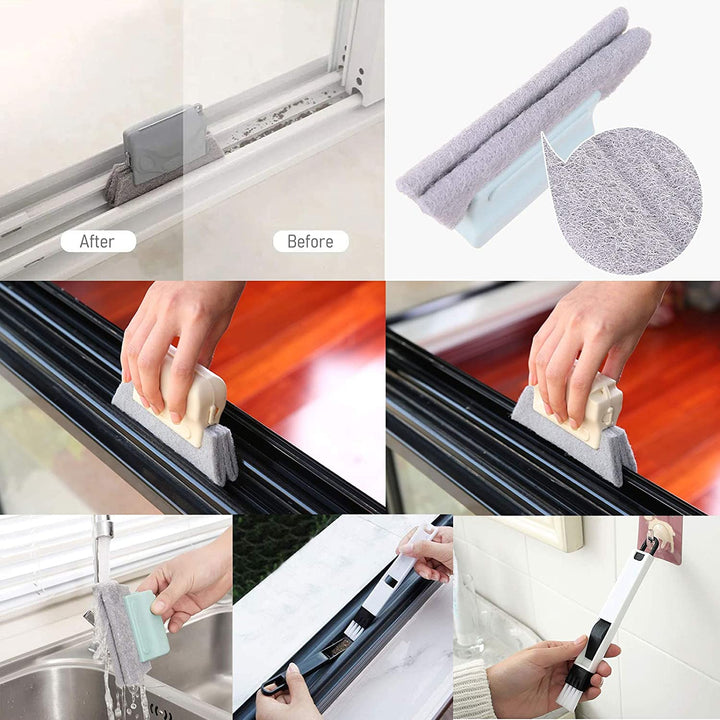 2pack Magic Door Window Groove Cleaning Brush