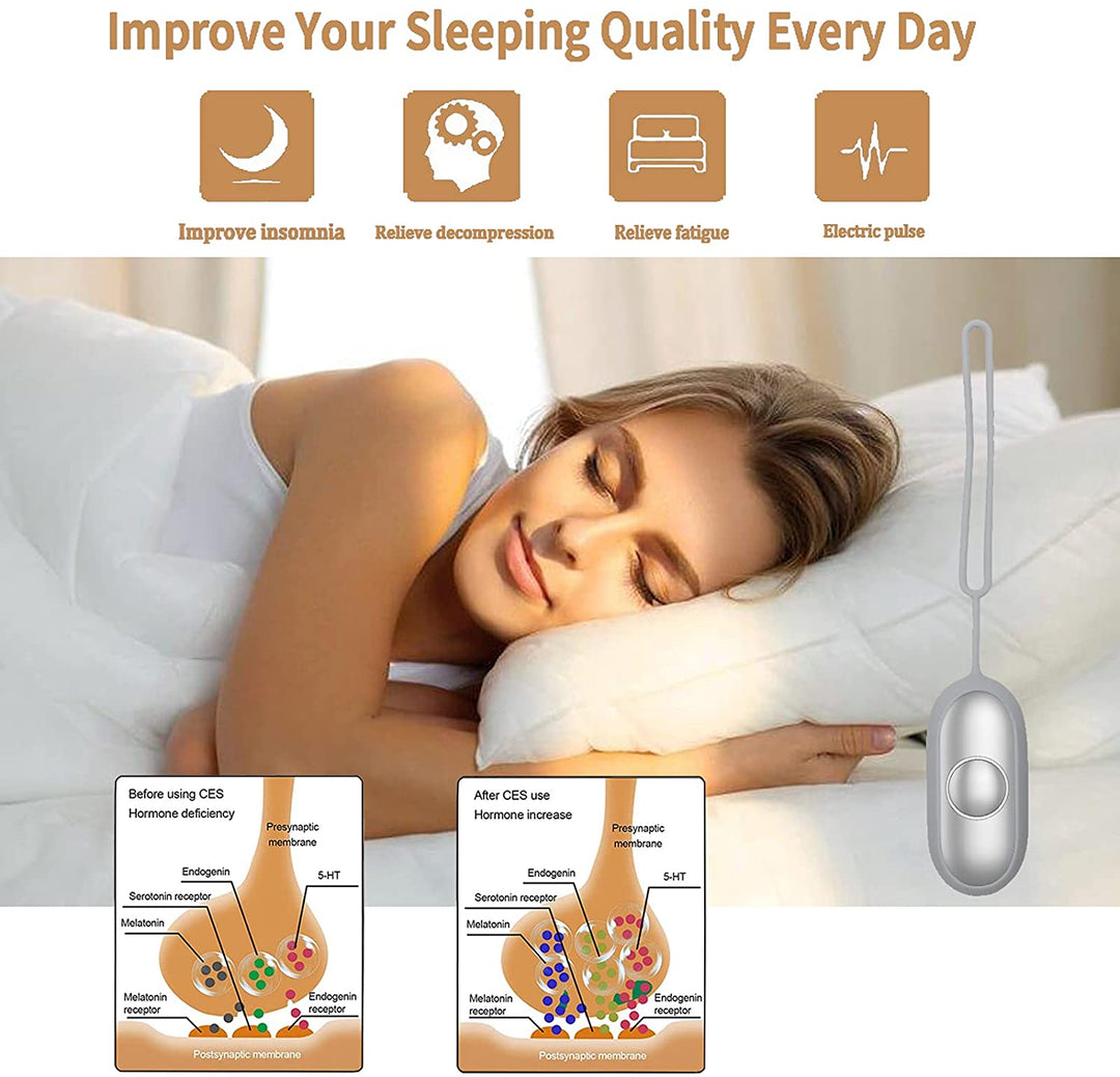 Hand-held Micro-Current Intelligent Sleep Aid Instrument-Gray