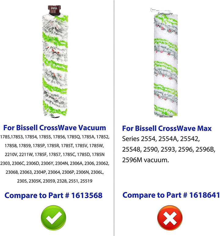 Multi-Surface Pet Pro Brush Rolls Replacement 2460 with Filter for Bissell