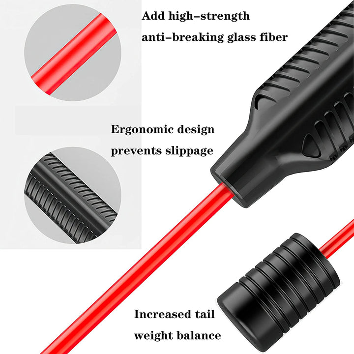 Elastic Exercise Shake Workout Flexi Bar-Red