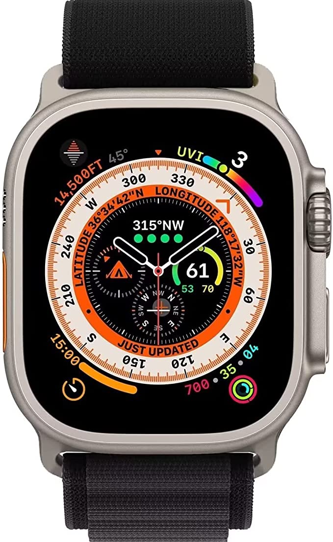 Alpine Band Strap Compatible With Apple Watch 41MM 40MM 38MM-Black