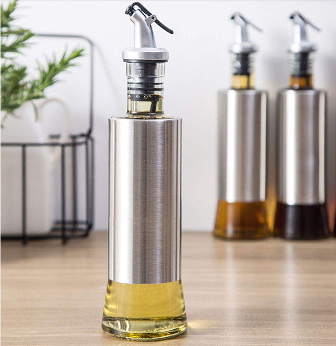 300ml Stainless Steel Drip-Free Vinegar Oil Soy Sauce Bottle