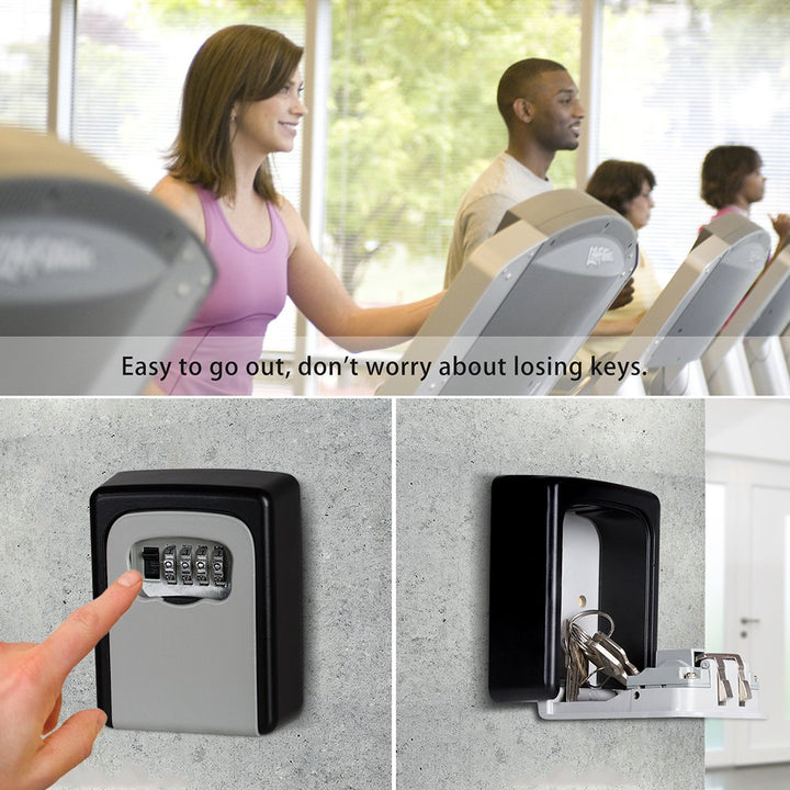 Key Storage Lock Box 4 Digit Wall Mounted