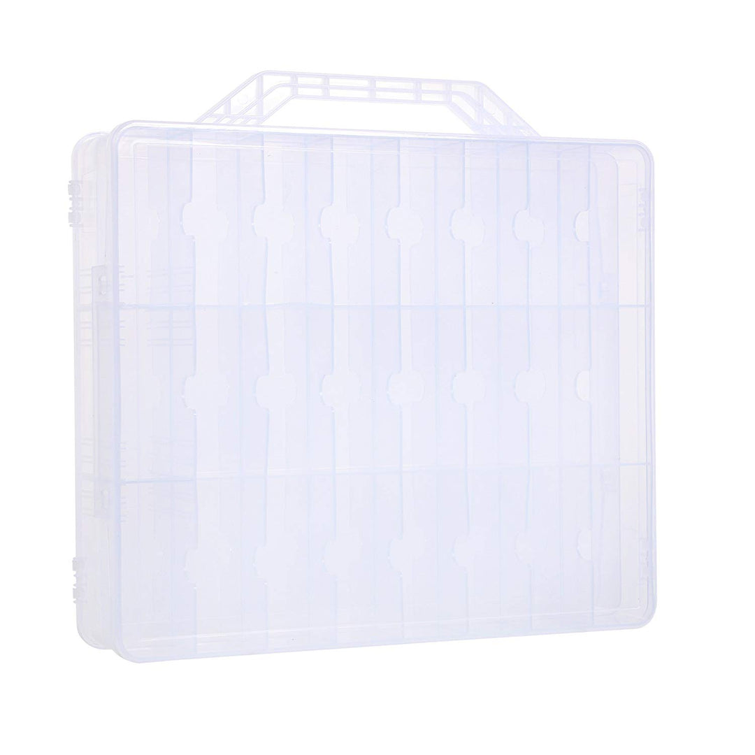 48 Grid Portable Clear Double Side Nail Polish Organizer