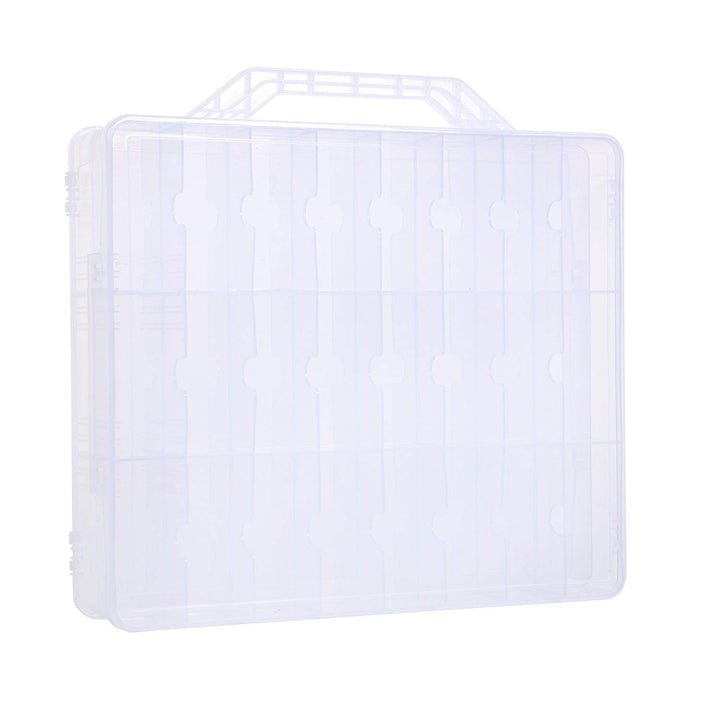 48 Grid Portable Clear Double Side Nail Polish Organizer