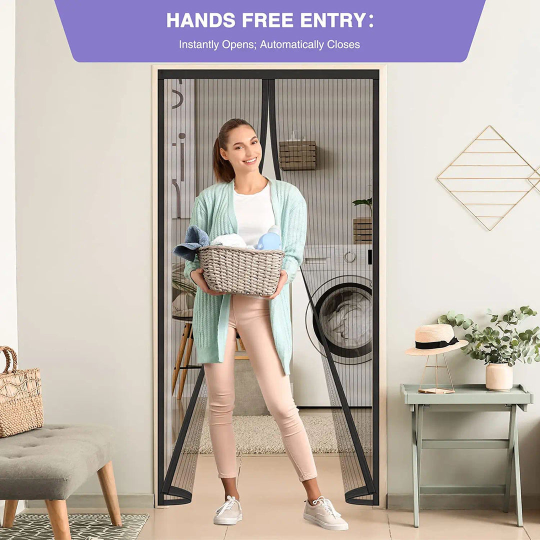 Magnetic Self-Sealing Screen Door Mesh 100x210cm