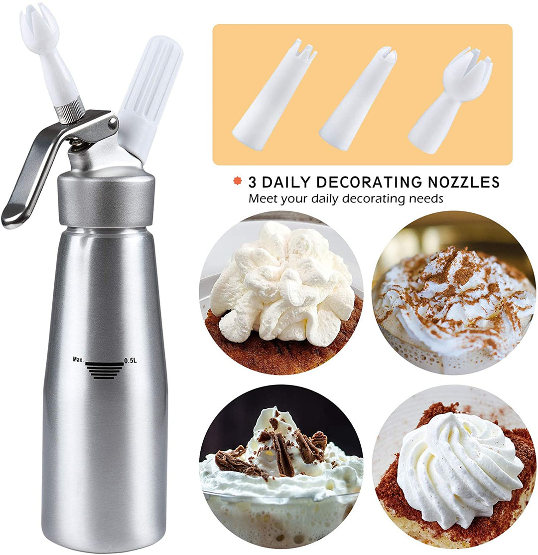 Professional Aluminum Homemade Whipped Cream Dispenser