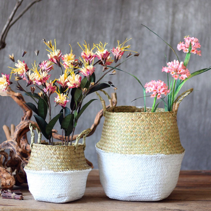 Woven Seagrass Flower Baskets Garden Flower Pot XL